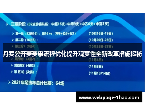 丹麦公开赛赛事流程优化提升观赏性全新改革措施揭秘